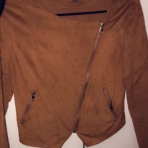 Suade camel color jacket blazer